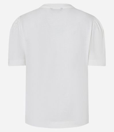 Blusa en Algodón con Estampa de Cuadros y Bordados Tropicais 7