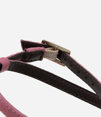 Sandalia Plana en Gamuza con Tiras Finas y Colgante Estrella del Mar 3