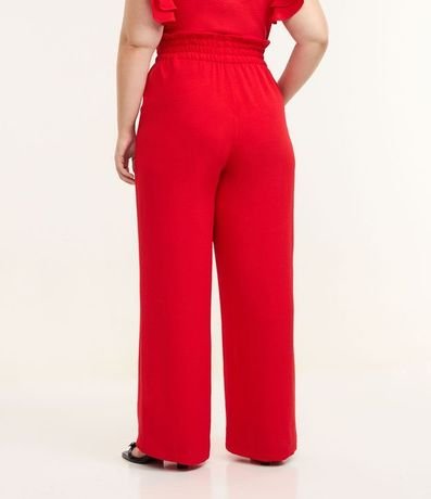 Pantalón Pantalona en Crepé con Cintura Elástica Curve & Plus Size 3