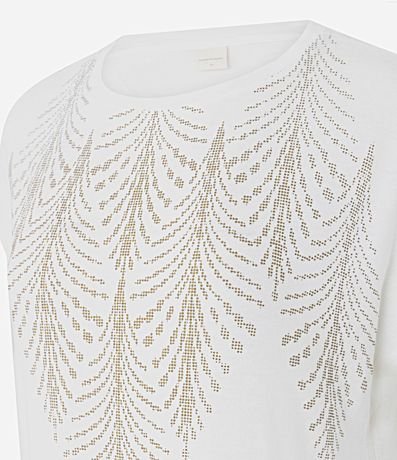 Blusa en Viscosa con Cuello Redondo y Glitter 6