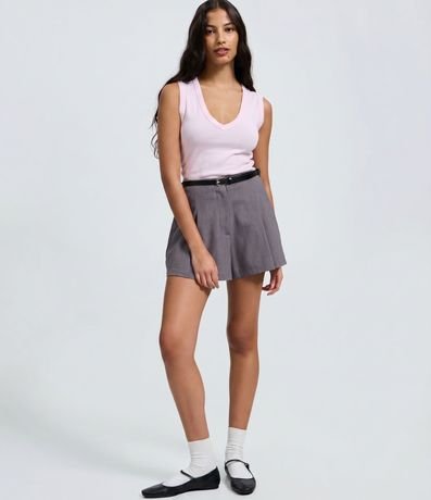 Blusa Básico en Rib con Escote V 7