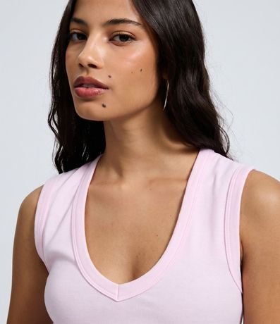 Blusa Básico en Rib con Escote V 9