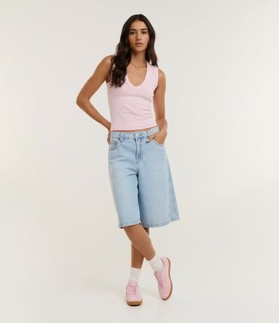 Blusa Básico en Rib con Escote V 6
