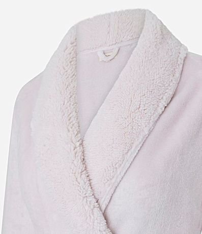 Bata de Baño Largo en Sherpa con Bolsillos 4