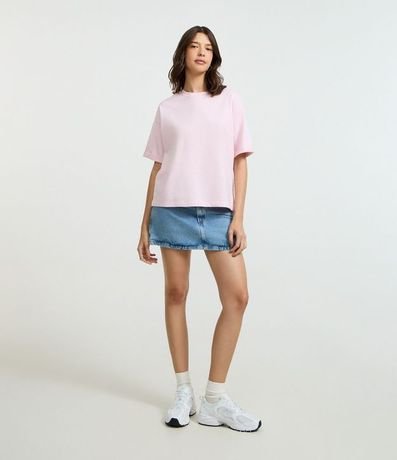 Remera Oversized en Algodón con Manga Dobrada 2