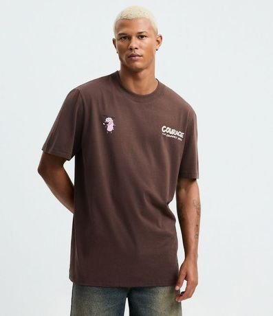 Remera Comfort en Algodón con Estampa de Coraje el Perro Cobarde 2