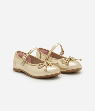 Zapatilla Infantil en PU con Moña - Talle 20 al 25