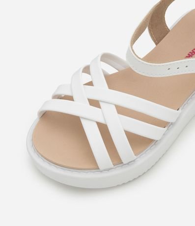 Sandalia Flatform Infantil con Tiras Cruzadas - Talle 26 al 34 4