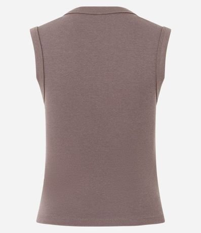 Blusa Básico en Rib con Escote V 3