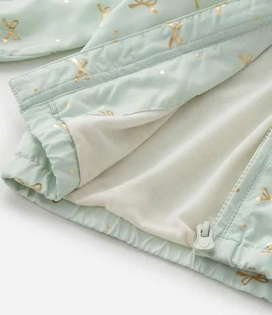 Campera Corta Viento Infantil con Estampa de Moñitas – Talle 0 a 18 Meses 6