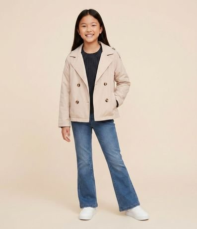 Campera Infantil en Sastre con Botones Delanteros – Talle 5 a 14 años