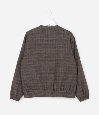 Campera Infantil Bomber en Oxford de Cuadros – Talle 5 a 14 años 3