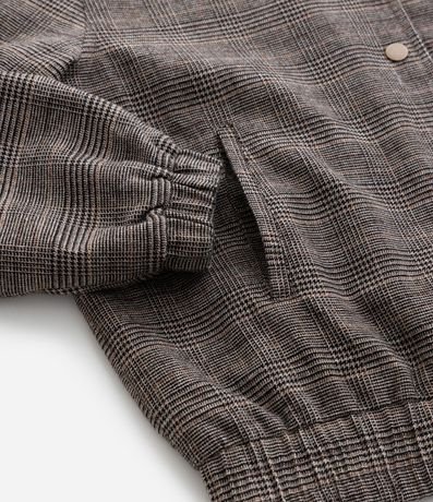 Campera Infantil Bomber en Oxford de Cuadros – Talle 5 a 14 años 5