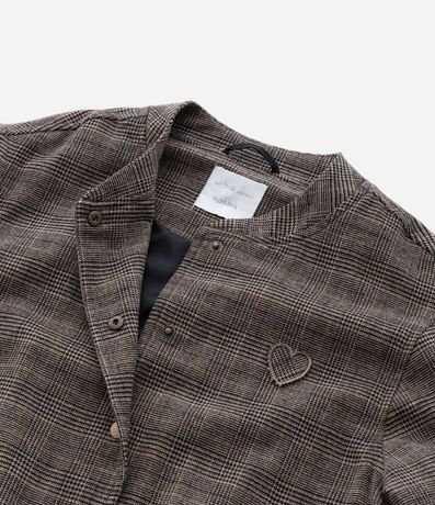 Campera Infantil Bomber en Oxford de Cuadros – Talle 5 a 14 años 6