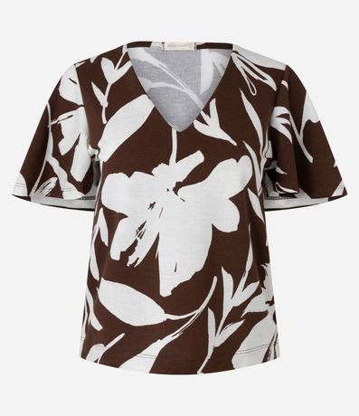 Blusa Sastre en Viscosa con Estampa Floral 5