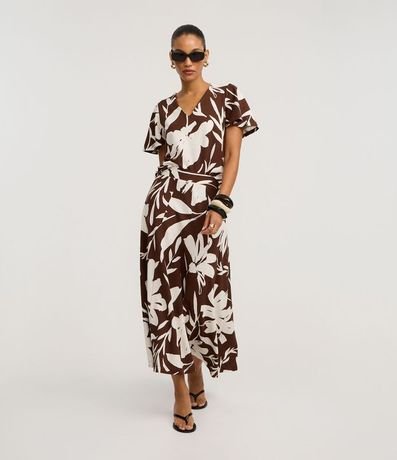 Blusa Sastre en Viscosa con Estampa Floral 2