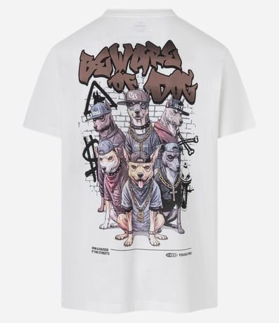 Remera Comfort en Algodón con Estampa Gangue de Vira Latas 8