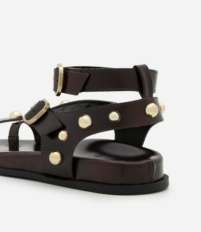 Sandalia Plana Sport Sandal con Esferas y Hebillas Contrastantes 5