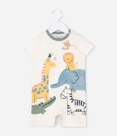 Enterito Infantil con Estampa Animales - Talle 0 a 18 meses 2