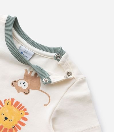 Enterito Infantil con Estampa Animales - Talle 0 a 18 meses 7