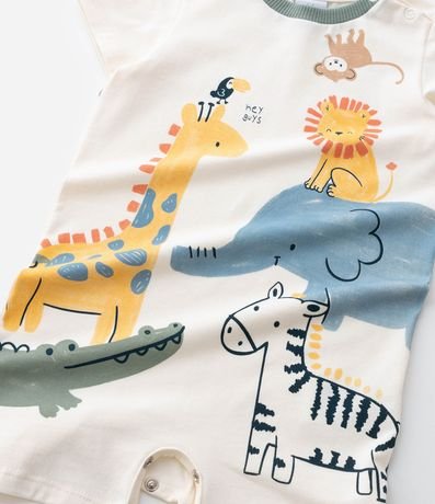 Enterito Infantil con Estampa Animales - Talle 0 a 18 meses 8