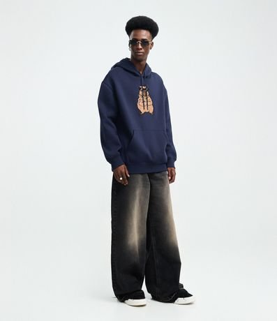 Algodón con Capucha y Estampa de Carpincho Bad Ass 2