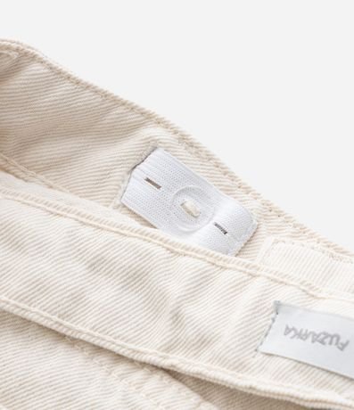 Pantalón Infantil Wide Leg en Sarga con Broderie en la Bajo - Tam  7 a 14 años 6