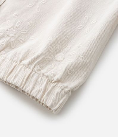 Campera Infantil Bomber en Sarga con Bordado Broderie - Talle 7 a 14 años 6