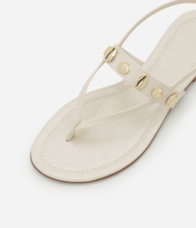 Sandalia Plana con Tiras Finas y Colgantes de Fondo del Mar 4