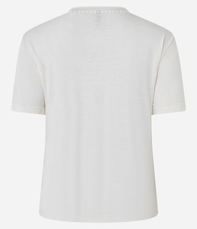 Blusa de Pijama en Viscosa con Estampado de Lazo 5