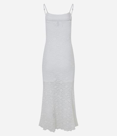 Vestido New Midi en Encaje con Bretel Fino 3