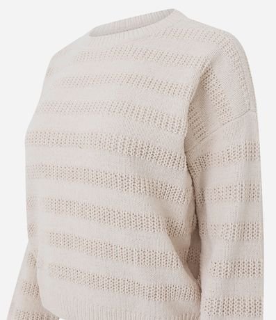 Blusa en Punto Texturizado con Lineas Horizontales 2