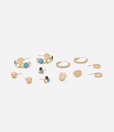 Kit 06 Caravanas en Metal con Formatos Diversos 2