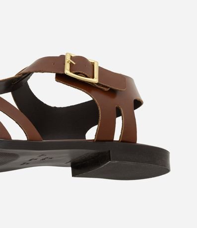 Sandalia Plana Fisherman con Tiras Tranzadas 5