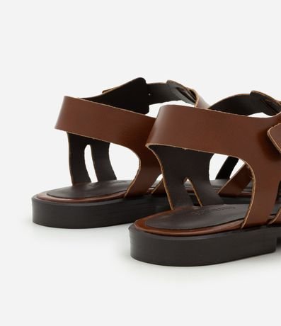 Sandalia Plana Fisherman con Tiras Tranzadas 6