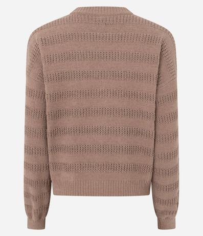 Blusa en Punto Texturizado con Lineas Horizontales 6