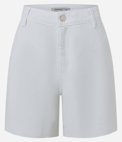 Short Mom Cintura Alta en Sarga con Bolsillos 5