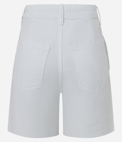 Short Mom Cintura Alta en Sarga con Bolsillos 6