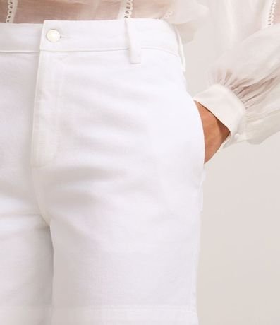 Short Mom Cintura Alta en Sarga con Bolsillos 4