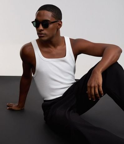 Musculosa en Rib con Textura Acanalada 4