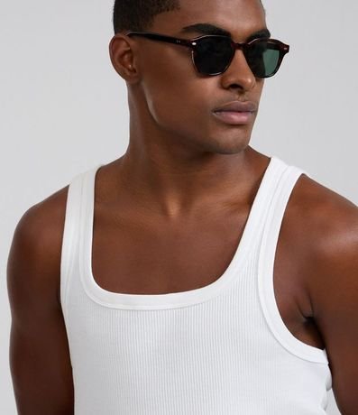 Musculosa en Rib con Textura Acanalada 5