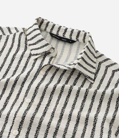 Camisa Comfort en Sastre con Rayas Verticales 7