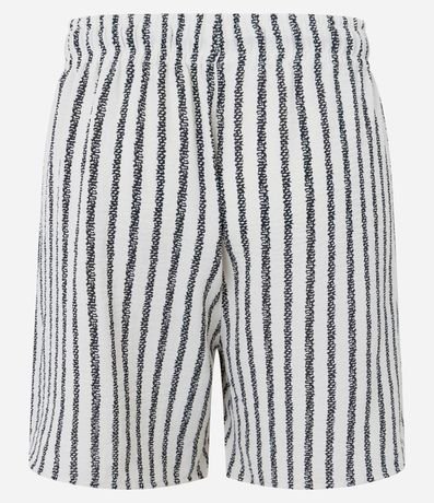 Bermuda de Playa con Textura y Rayas Verticales 8