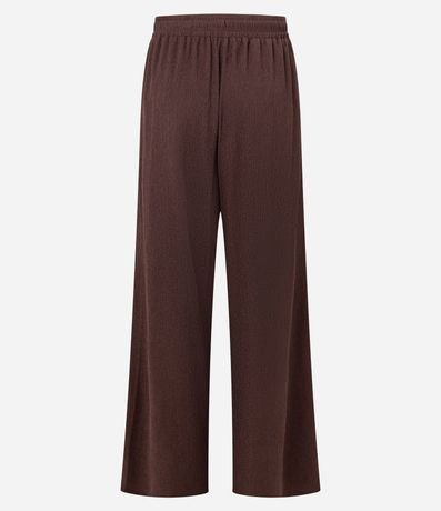 Pantalón Recto con Cintura Elástica y Lazo en la Cintura 3