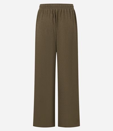 Pantalón Recto con Cintura Elástica y Lazo en la Cintura 3