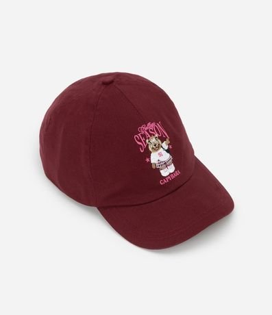 Gorra Infantil Aba Curva Estampa Carpincho - Talle único