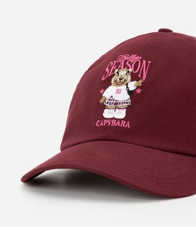 Gorra Infantil Aba Curva Estampa Carpincho - Talle único 4