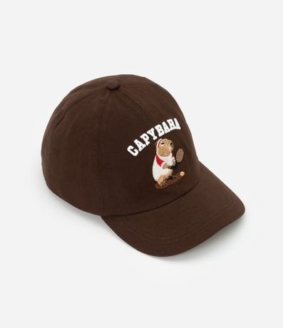 Gorra Infantil Aba Curva con Estampa Carpincho - Talle único
