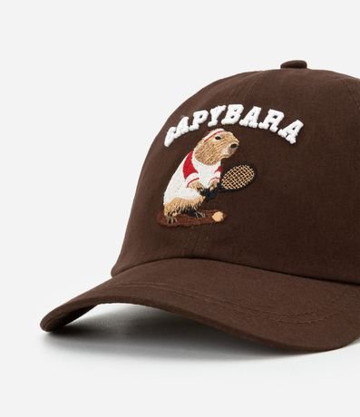 Gorra Infantil Aba Curva con Estampa Carpincho - Talle único 4