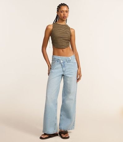 Blusa Frente Única en Encaje Texturizada 2